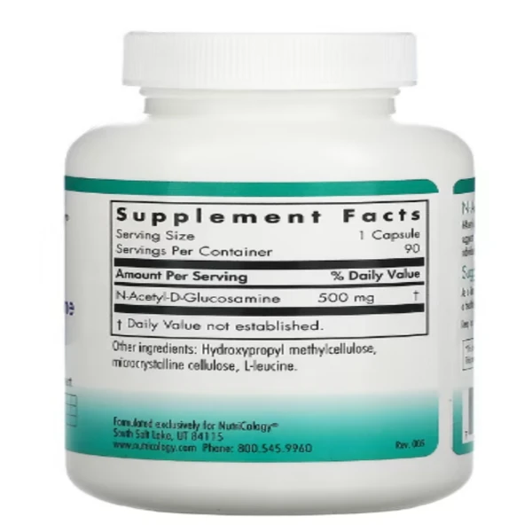 Nutricology, N-Acetyl Glucosamine, 90 Vegetarian Capsules