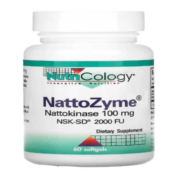 Nutricology, NattoZyme, 100 mg, 60 Softgels
