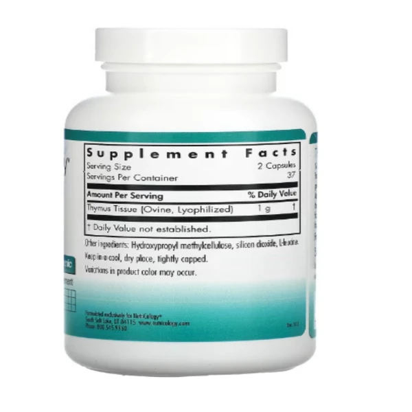 Nutricology, Thymus, 75 Vegicaps