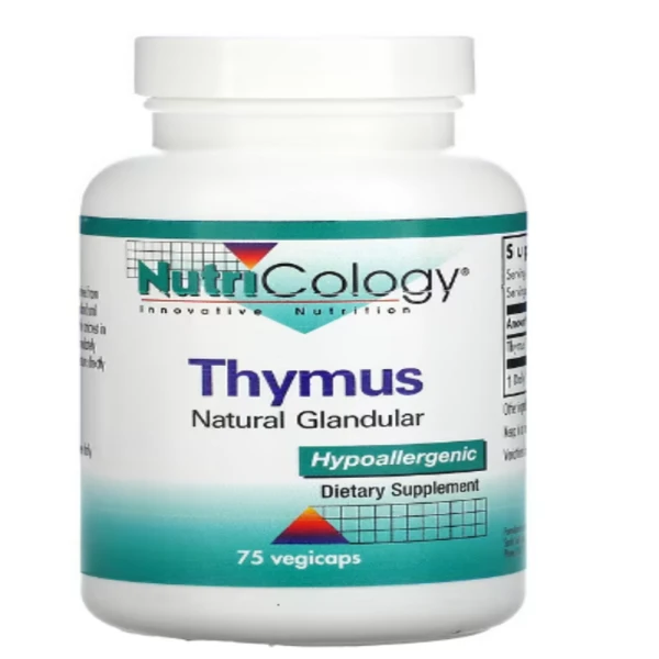 Nutricology, Thymus, 75 Vegicaps