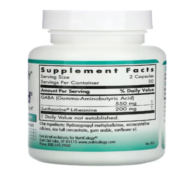 Nutricology, ZenMind, 60 Vegetarian Capsules