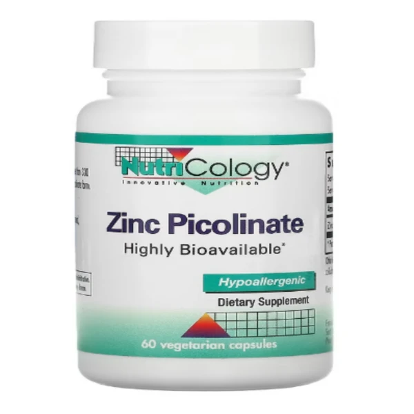 Nutricology, Zinc Picolinate, 60 Vegetarian Capsules