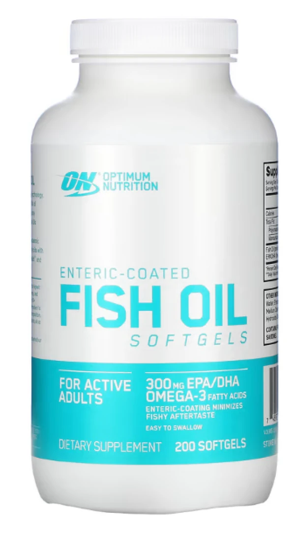 Optimum Nutrition, Enteric-Coated Fish Oil, 200 Softgels