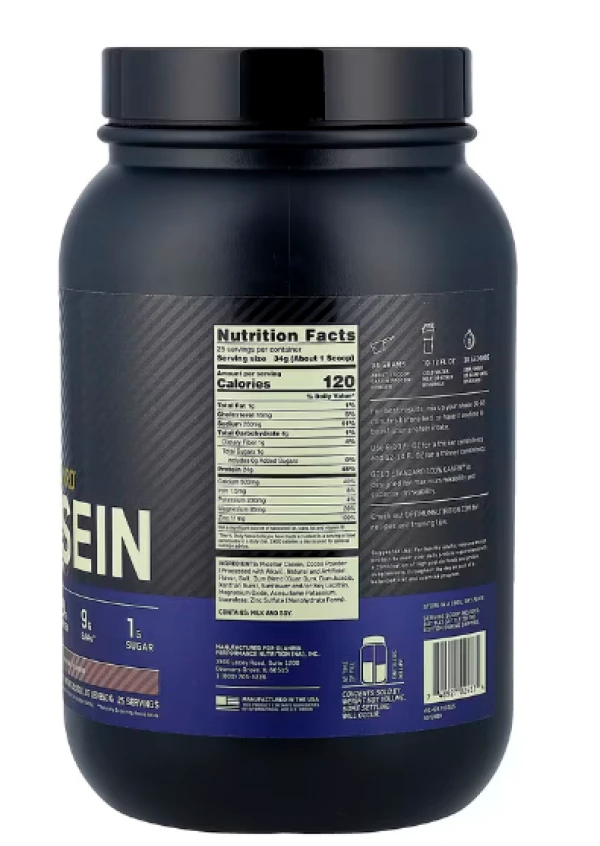Optimum Nutrition, Gold Standard® 100% Casein, Chocolate Supreme, 1.87 lb (850 g)
