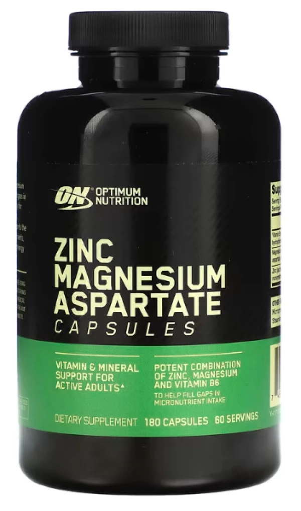 Optimum Nutrition, Zinc Magnesium Aspartate, 180 Capsules