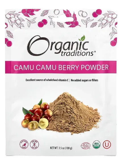 Organic Traditions, Camu Camu Berry Powder, 3.5 oz (100 g)