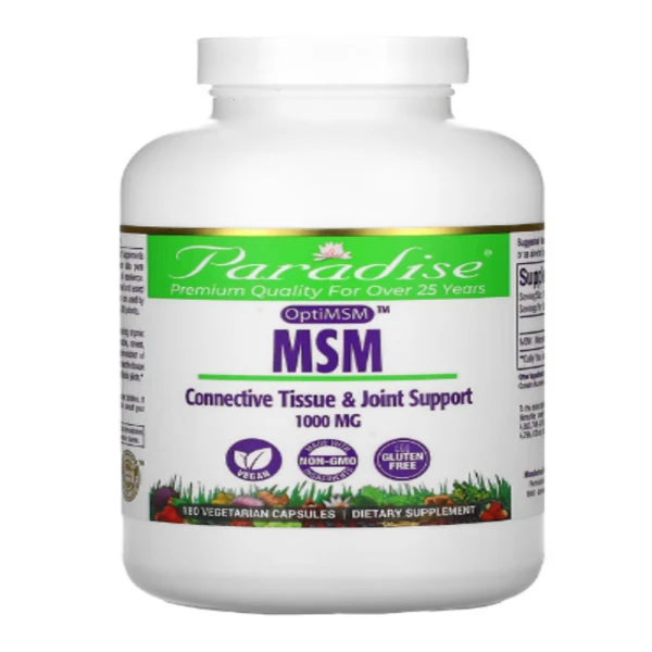 Paradise Herbs, MSM, 1,000 mg, 180 Vegetarian Capsules