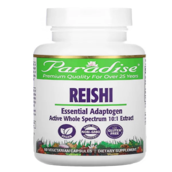 Paradise Herbs, Reishi, 60 Vegetarian Capsules