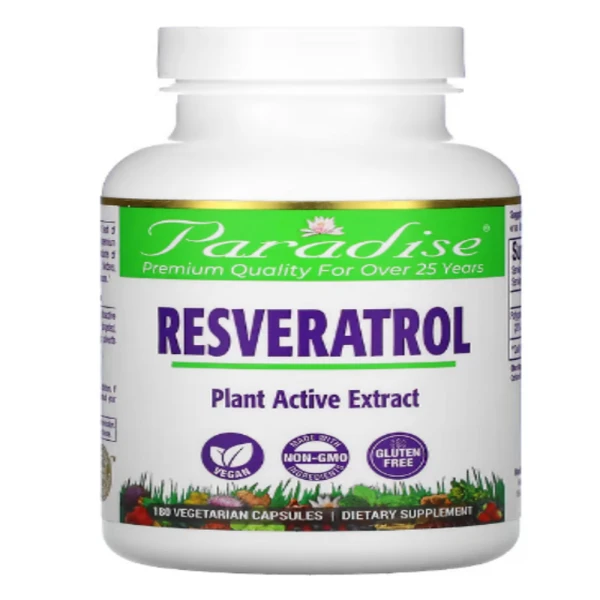 Paradise Herbs, Resveratrol, 180 Vegetarian Capsules