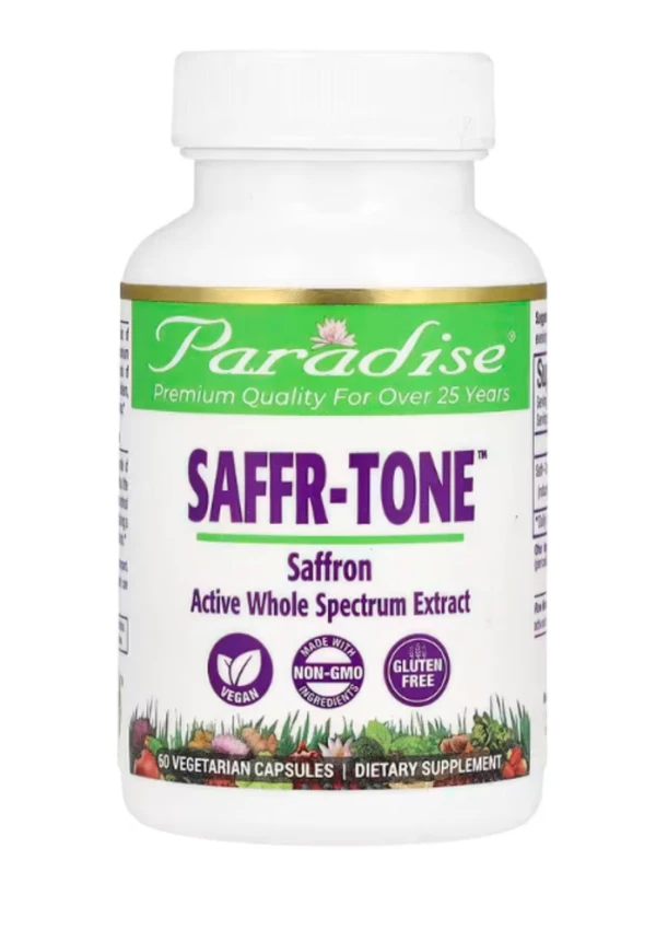 Paradise Herbs, Saffr-Tone, 60 Vegetarian Capsules