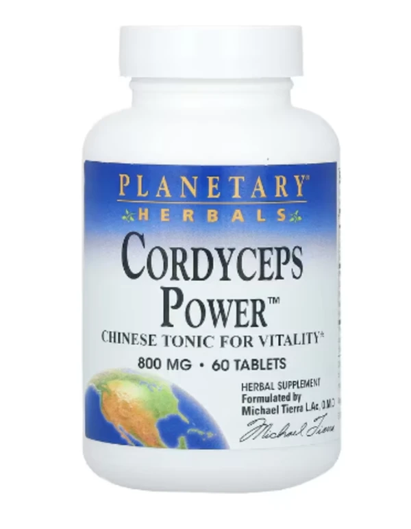 Planetary Herbals, Cordyceps Power, 800 mg, 60 Tablets (400 mg per Tablet)
