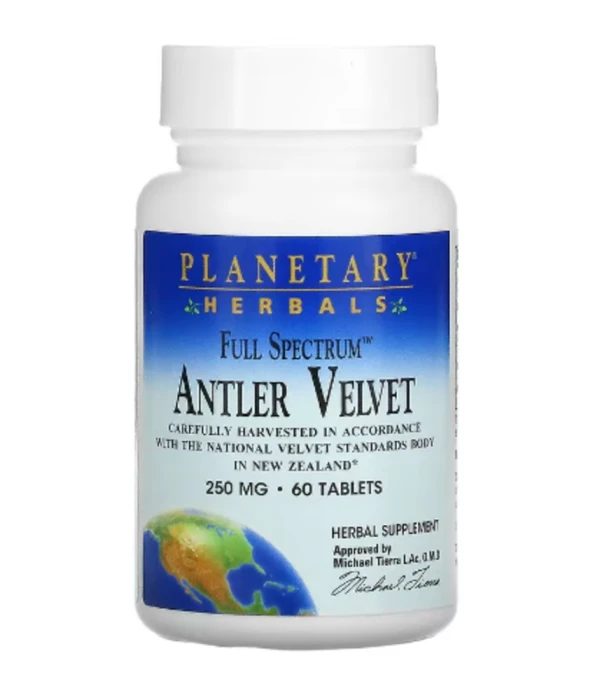 Planetary Herbals, Full Spectrum Antler Velvet, 250 mg, 60 Tablets