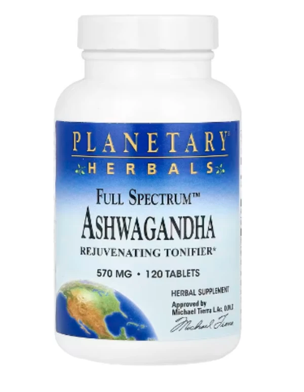 Planetary Herbals, Full Spectrum Ashwagandha, 570 mg, 120 Tablets