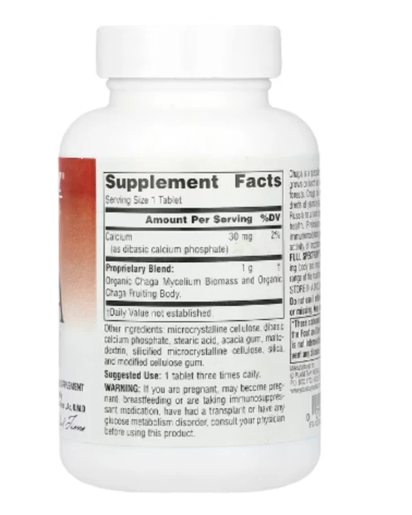 Planetary Herbals, Full Spectrum Chaga, 1,000 mg, 60 Tablets