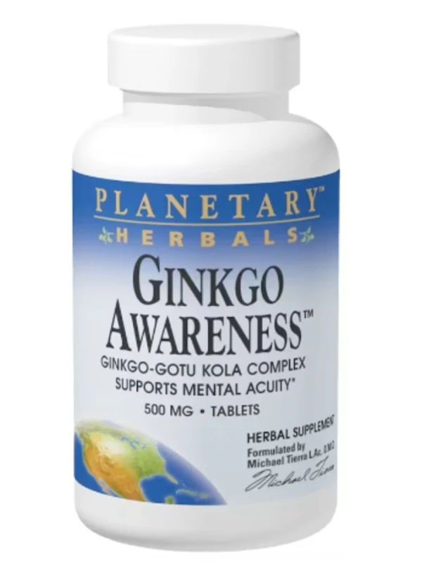 Planetary Herbals Ginkgo Awareness™ -- 500 mg - 120 Tablets