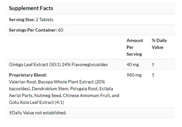 Planetary Herbals Ginkgo Awareness™ -- 500 mg - 120 Tablets