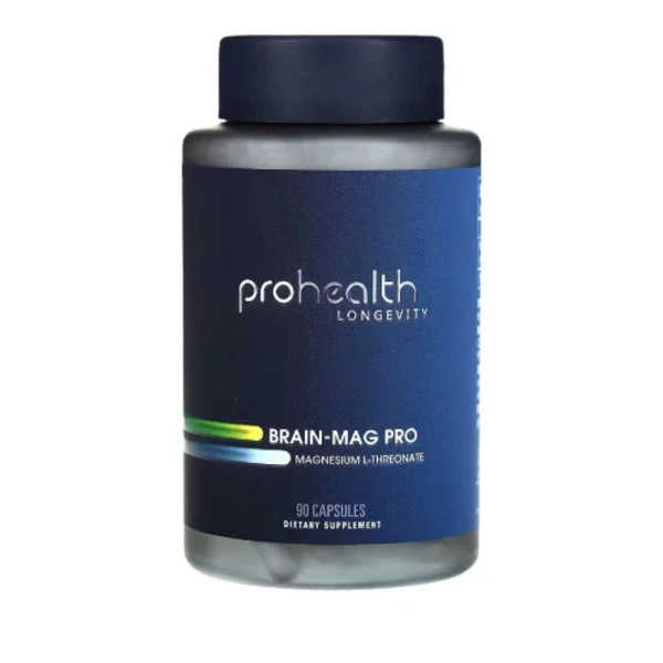 ProHealth Longevity, Brain-Mag Pro, Magnesium L-Threonate, 90 Capsules (48 mg per Capsule)