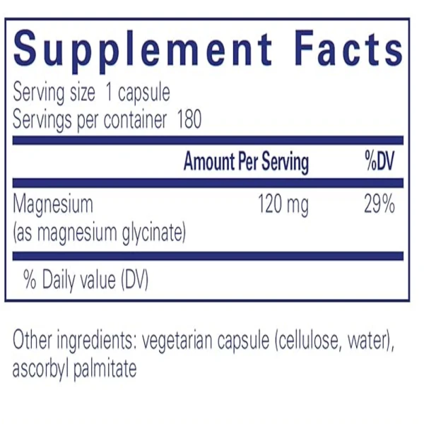 Pure Encapsulations Magnesium (glycinate) -- 180 Capsules