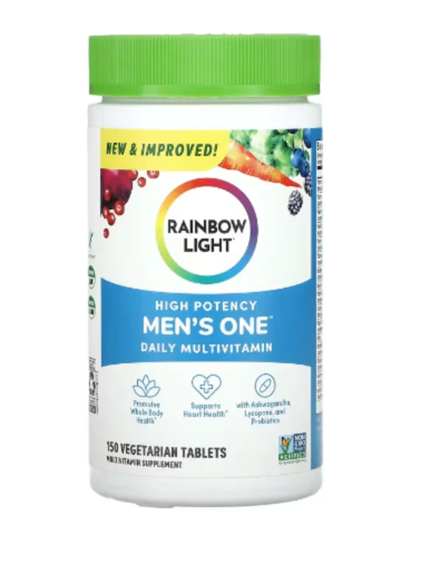 Rainbow Light, Men's One Daily Multivitamin, High Potency, 150 Vegetarian Tablets
