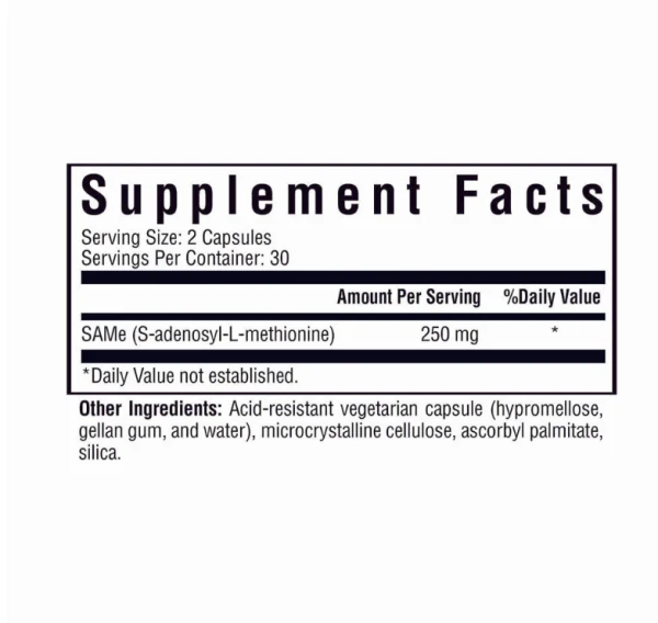 Seeking Health SAMe 250 mg 60 capsules
