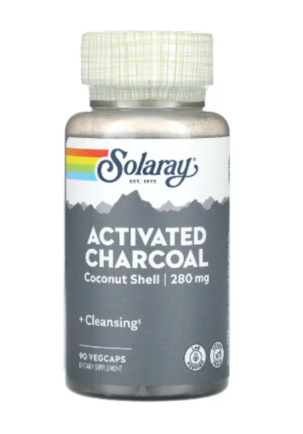 Solaray, Activated Charcoal, 280 mg, 90 VegCaps