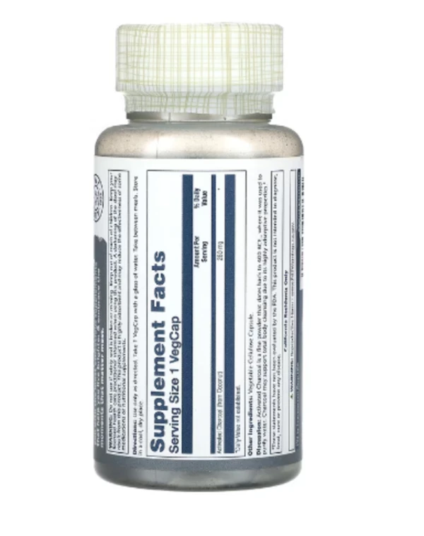 Solaray, Activated Charcoal, 280 mg, 90 VegCaps