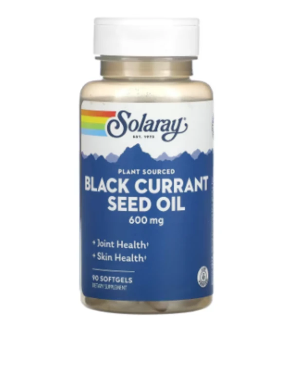 Solaray, Black Currant Seed Oil, 600 mg, 90 Softgels