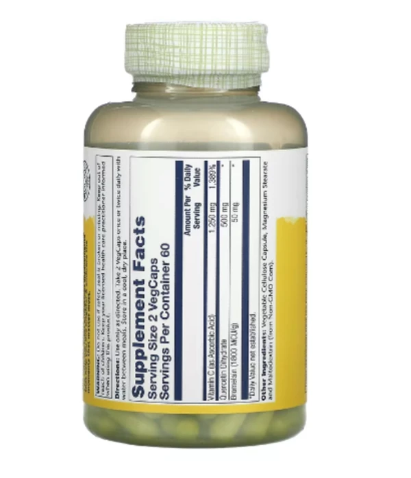 Solaray, Quercetin, Bromelain & Vitamin C, 120 VegCaps