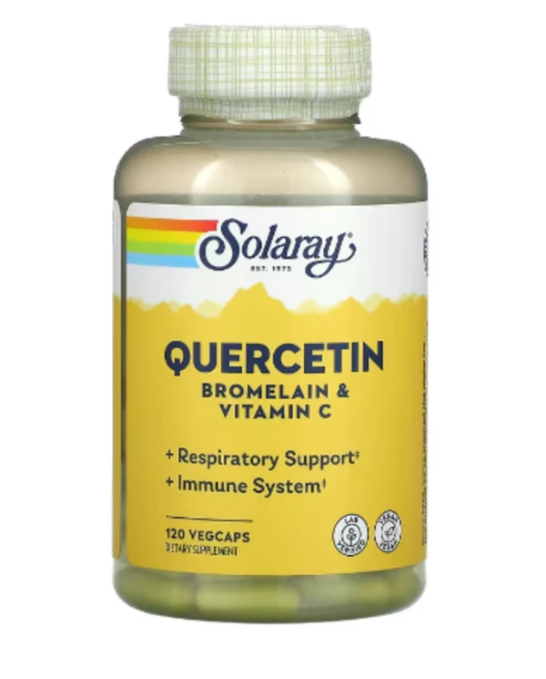 Solaray, Quercetin, Bromelain & Vitamin C, 120 VegCaps