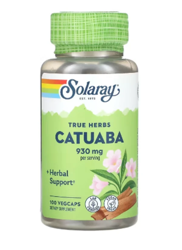 Solaray, True Herbs, Catuaba, 930 mg, 100 VegCaps (465 mg per Capsule)