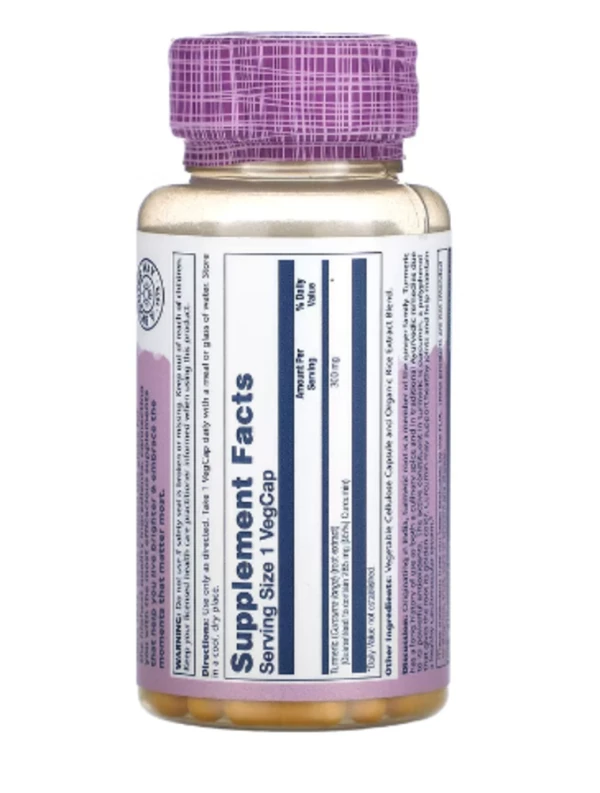 Solaray, Turmeric , 300 mg, 60 VegCaps