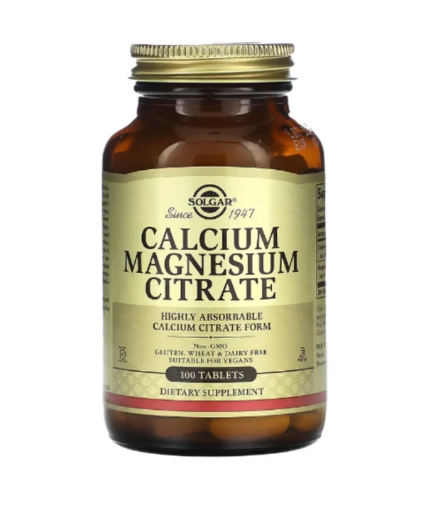 Solgar, Calcium Magnesium Citrate, 100 Tablets