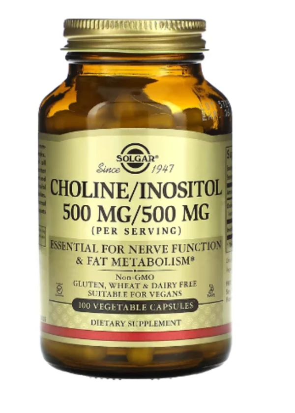Solgar, Choline/Inositol, 100 Vegetable Capsules