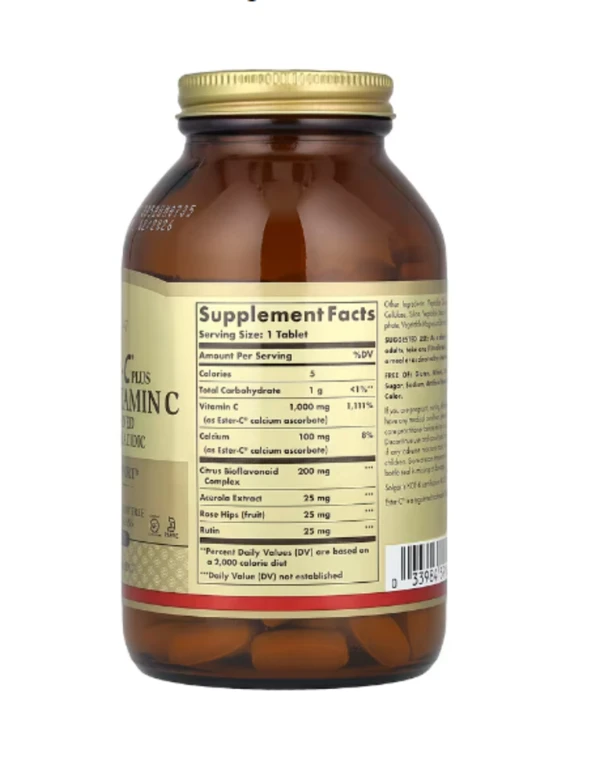 Solgar, Ester-C® Plus, Vitamin C, 1,000 mg, 180 Tablets