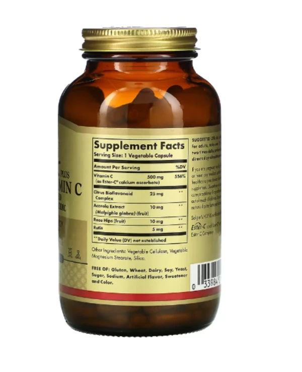 Solgar, Ester-C Plus, Vitamin C, 500 mg, 250 Vegetable Capsules