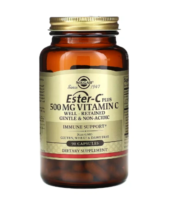 Solgar, Ester-C Plus, Vitamin C, 500 mg, 90 Capsules