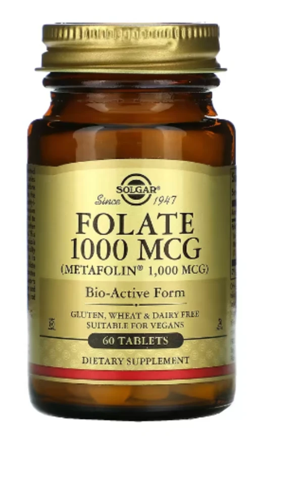 Solgar, Folate, 1,000 mcg, 60 Tablets