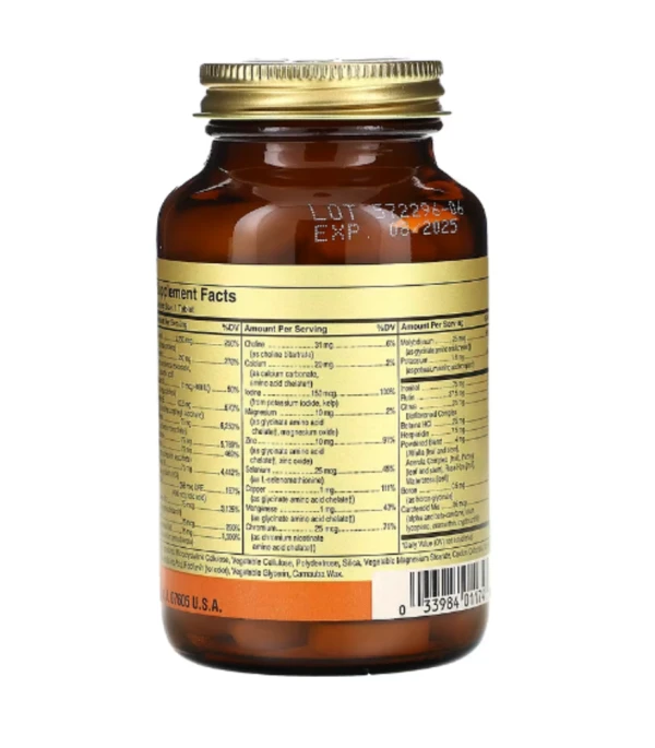 Solgar, Formula V, VM-75, Multiple Vitamins With Chelated Minerals, Iron-Free , 90 Tablets