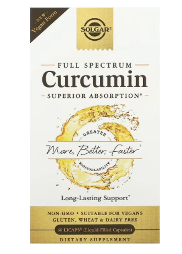 Solgar, Full Spectrum Curcumin, 60 Licaps