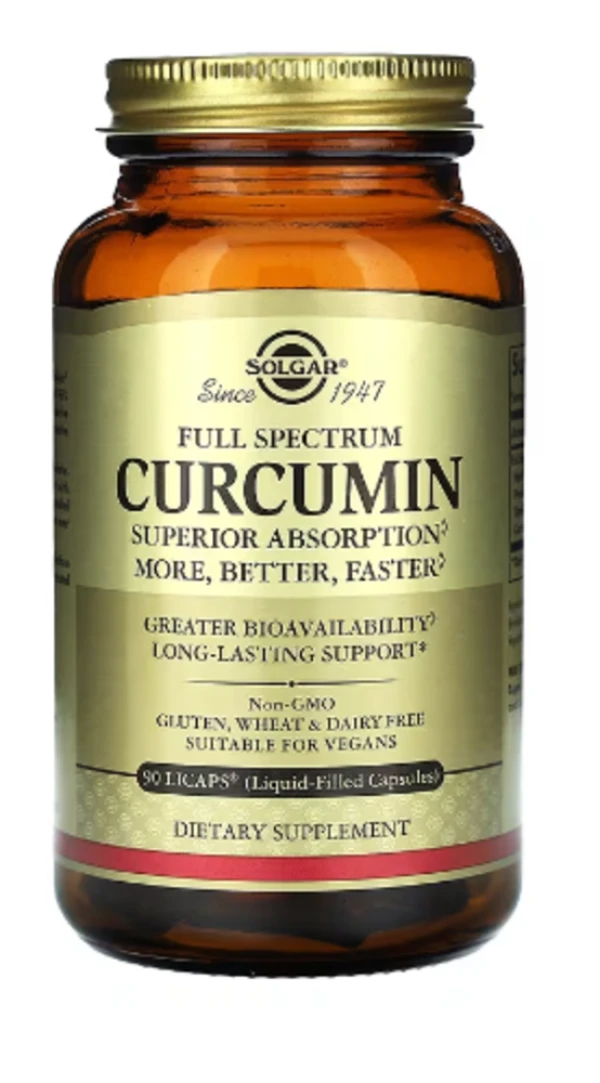 Solgar, Full Spectrum Curcumin, 90 LiCaps
