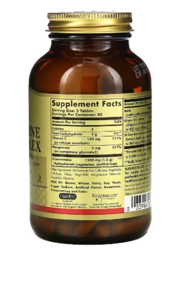Solgar, Glucosamine MSM Complex, 120 Tablets