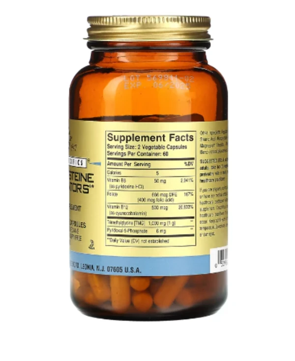 Solgar, Gold Specifics, Homocysteine Modulators, 120 Vegetable Capsules