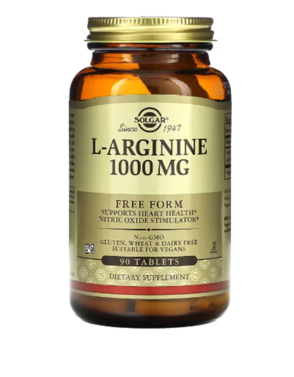 Solgar, L-Arginine, Free Form, 1,000 mg, 90 Tablets