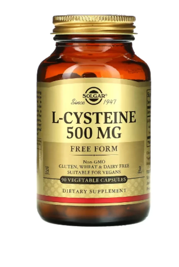 Solgar, L-Cysteine, 500 mg, 90 Vegetable Capsules