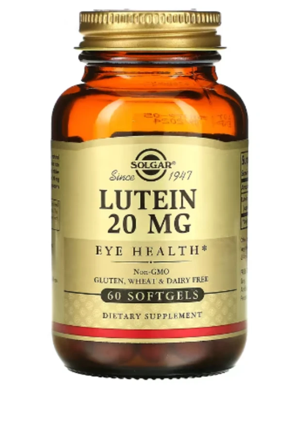Solgar, Lutein, 20 mg, 60 Softgels