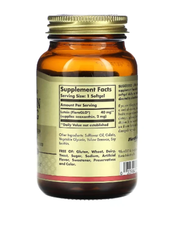 Solgar, Lutein, 40 mg, 30 Softgels