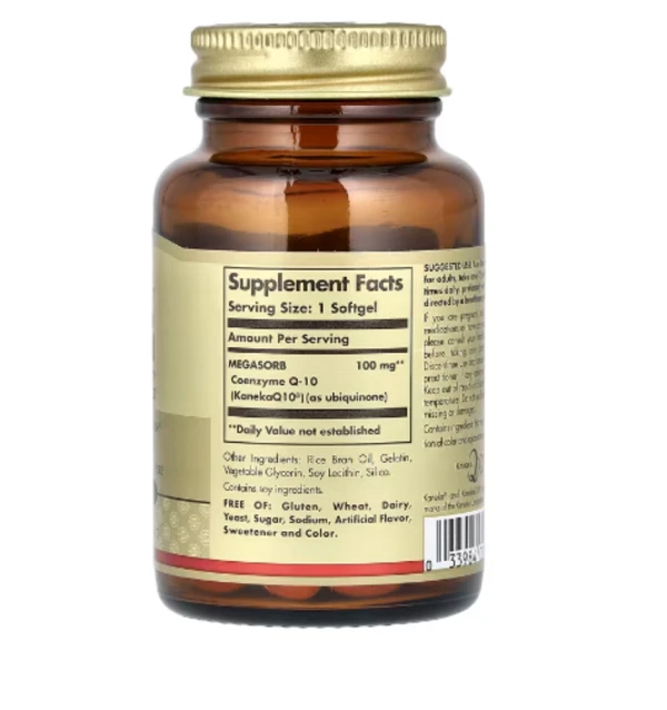 Solgar, Megasorb CoQ-10, 100 mg, 60 Softgels