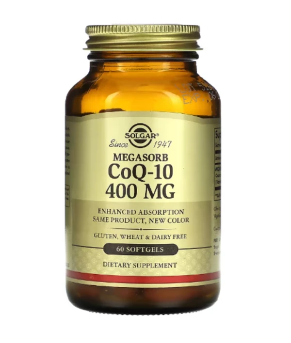 Solgar, Megasorb CoQ-10, 400 mg, 60 Softgels