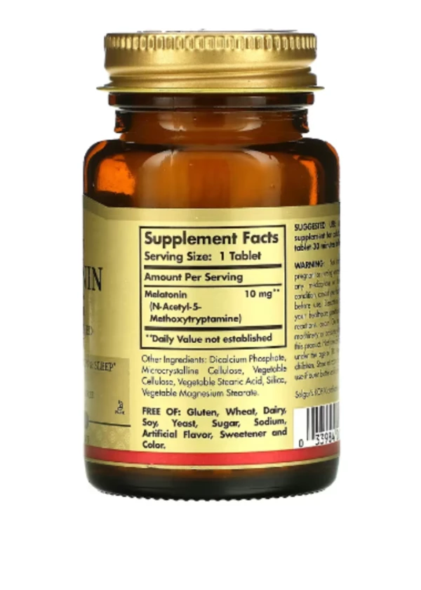 Solgar, Melatonin, 10 mg, 60 Tablets