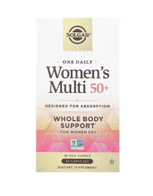 Solgar, One Daily Women's Multi 50+, 60 Capsules